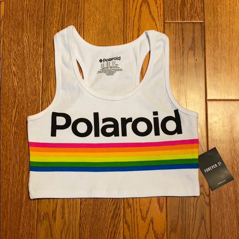 Polaroid Graphic Crop Top